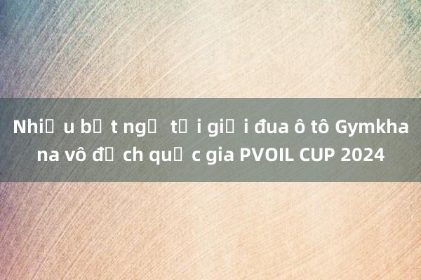 Nhiều bất ngờ tại giải đua ô tô Gymkhana vô địch quốc gia PVOIL CUP 2024