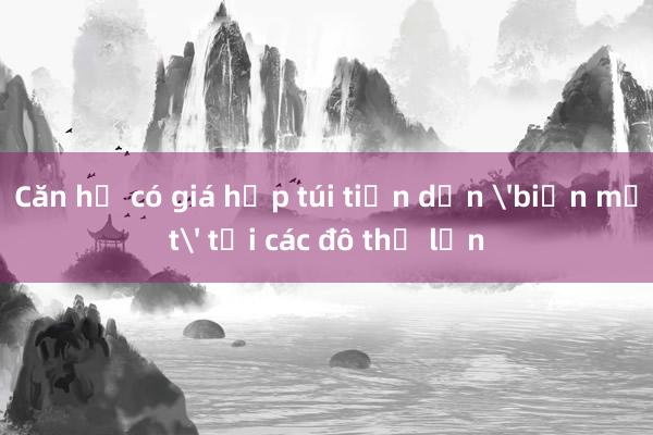 Căn hộ có giá hợp túi tiền dần 'biến mất' tại các đô thị lớn