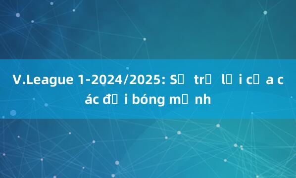 V.League 1-2024/2025: Sự trở lại của các đội bóng mạnh